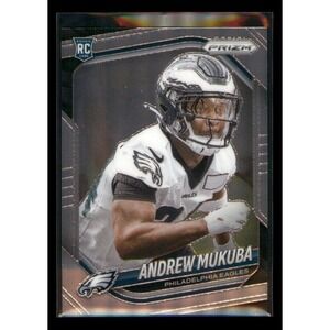 2025 Panini‎ Prizm Andrew Mukuba #330 Rookie Philadelphia Eagles